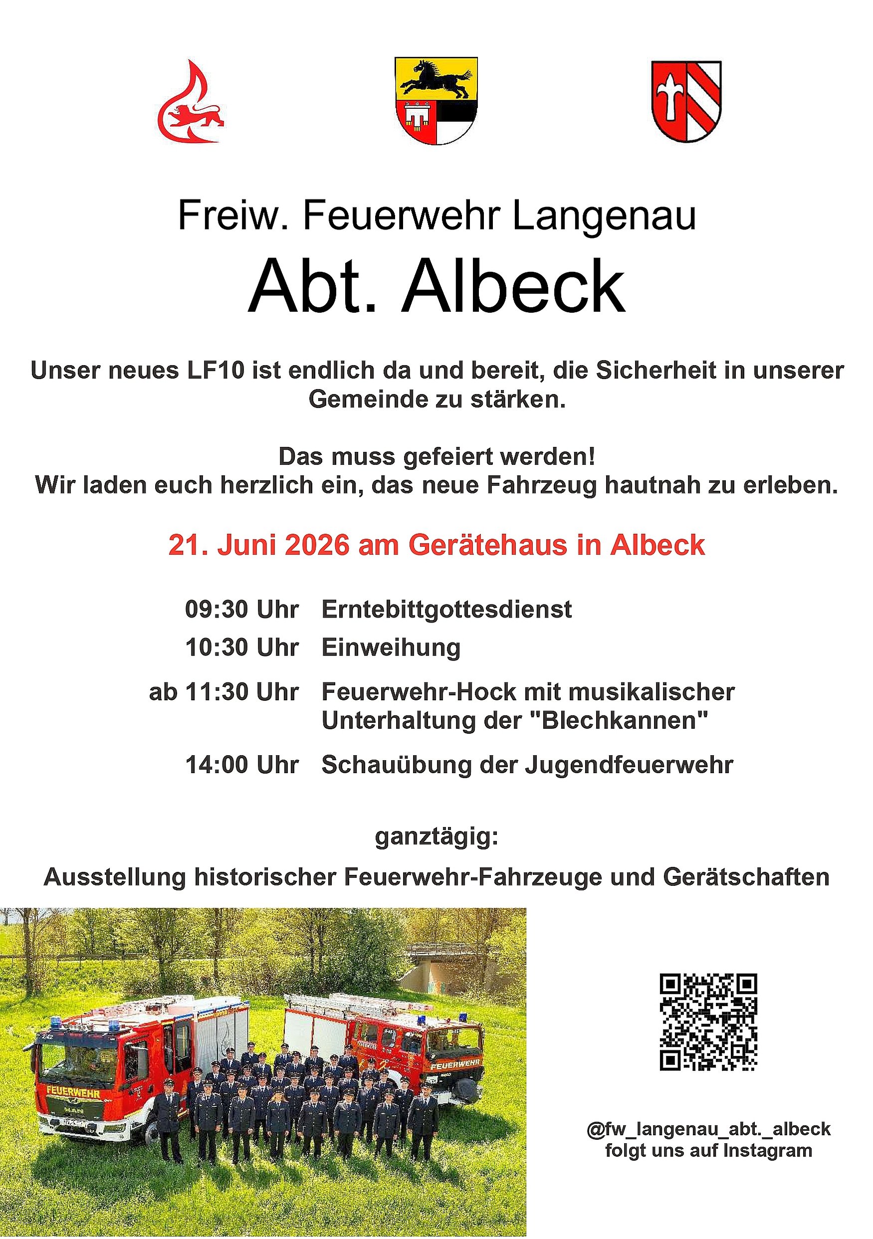 Fw Langenau-Albeck LF10 Einweihung