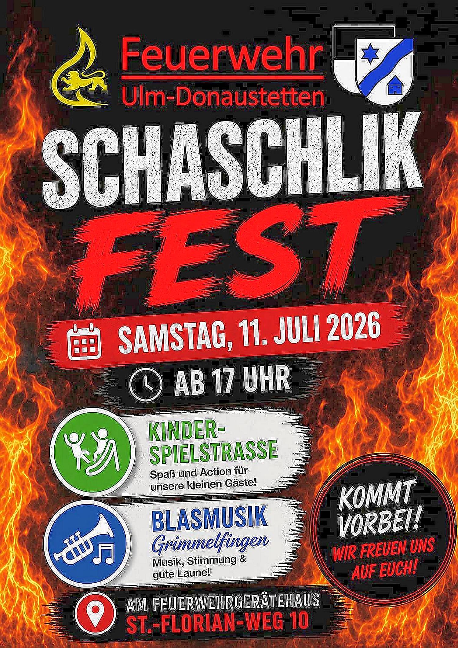 Feuerwehr Ulm-Donaustetten Schaschlikfest